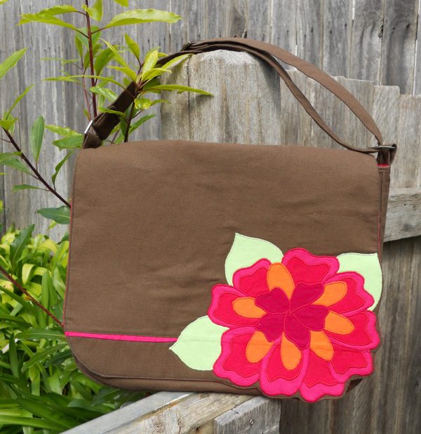 Flower Messenger Bag