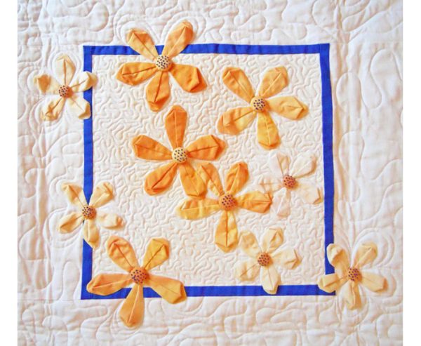 "Flowers and Flutterbies" Lap Quilt (Copy) - Image 3