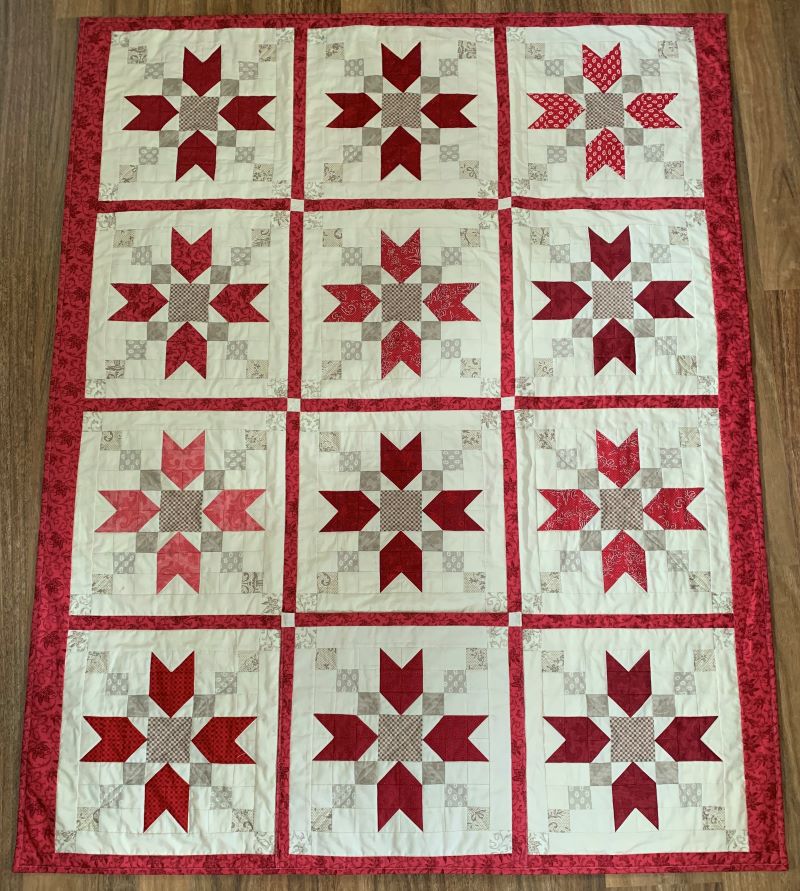 Red Star Quillow Pattern - Image 3