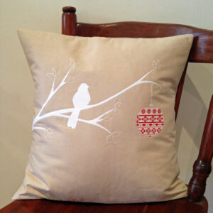 Christmas Bird Pillow