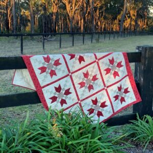 Red Star Quillow Pattern